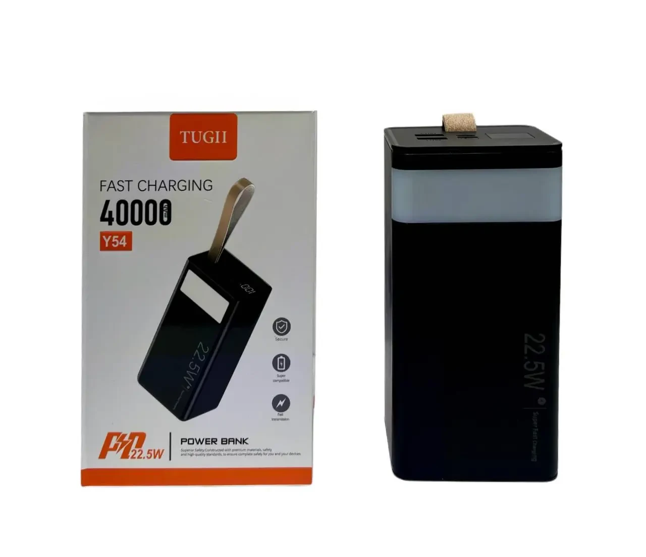 Повербанк Wuw TUGII-Y54 PD22.5W 40000 mAh Black (2887412167) Повербанк Wuw TUGII-Y54 PD22.5W 40000 mAh Black (2887412167)