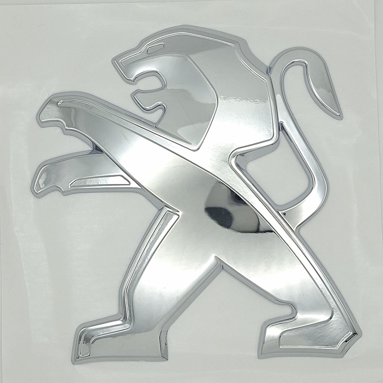 Эмблема Peugeot ABS 110х102 мм Хром глянцевый (2600757947)
