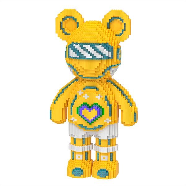 Конструктор Limo Toy Magic Blocks Ведмедик світиться у темряві 4031 деталь 50 см Жовтий (14604151)