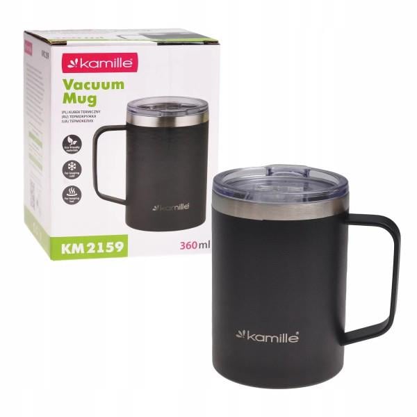 Термокружка из нержавеющей стали с поверхностью soft-touch Kamille KM-2159 360 мл Термокружка из нержавеющей стали с поверхностью soft-touch Kamille KM-2159 360 мл