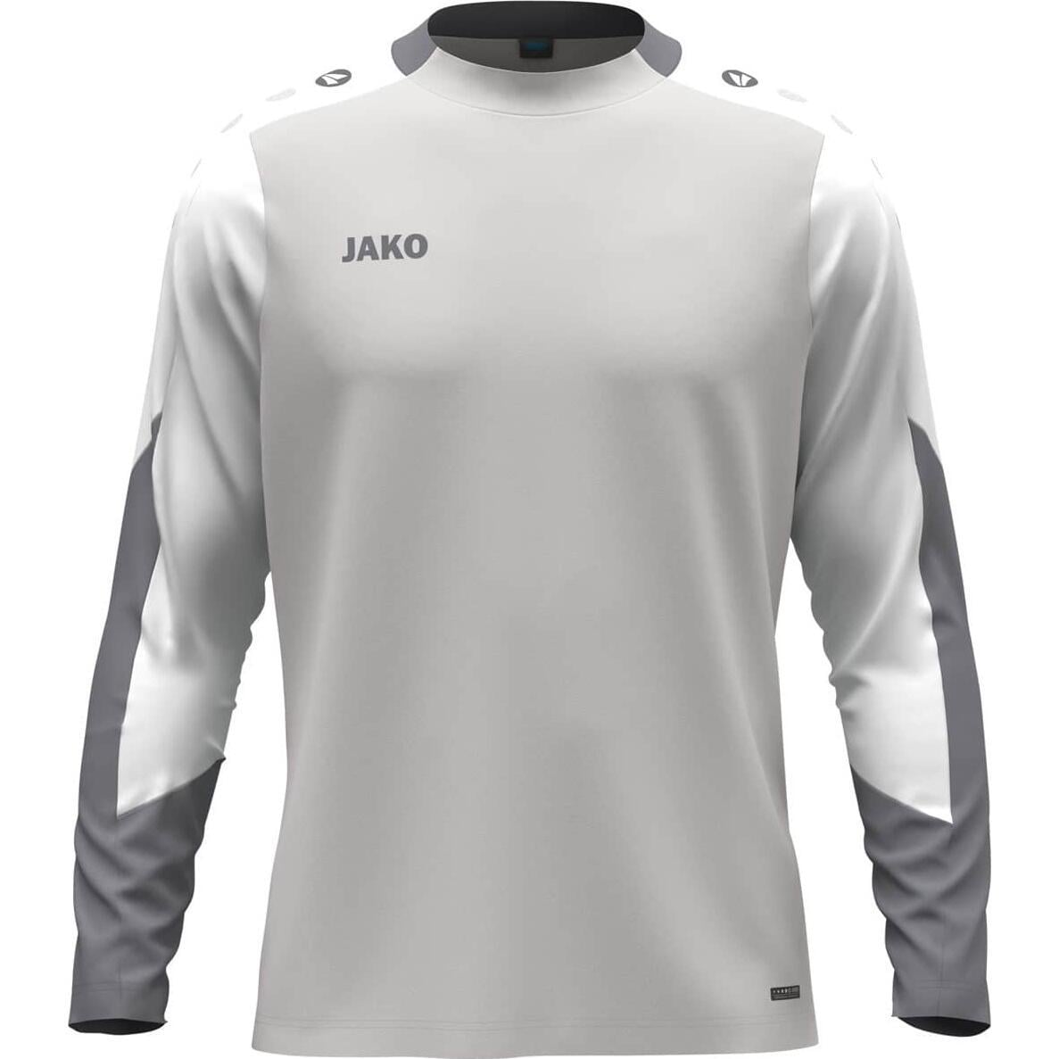 Лонгслів Jako DYNAMIC S Біло-темно-сірий (8870-837)