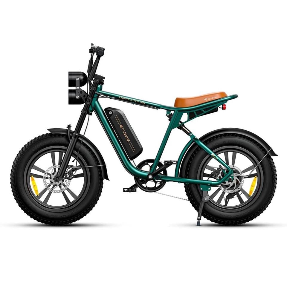 Електровелосипед фетбайк ENGWE M20 1000W 48V 13 Ah колеса 20" Зелений (2919338345)