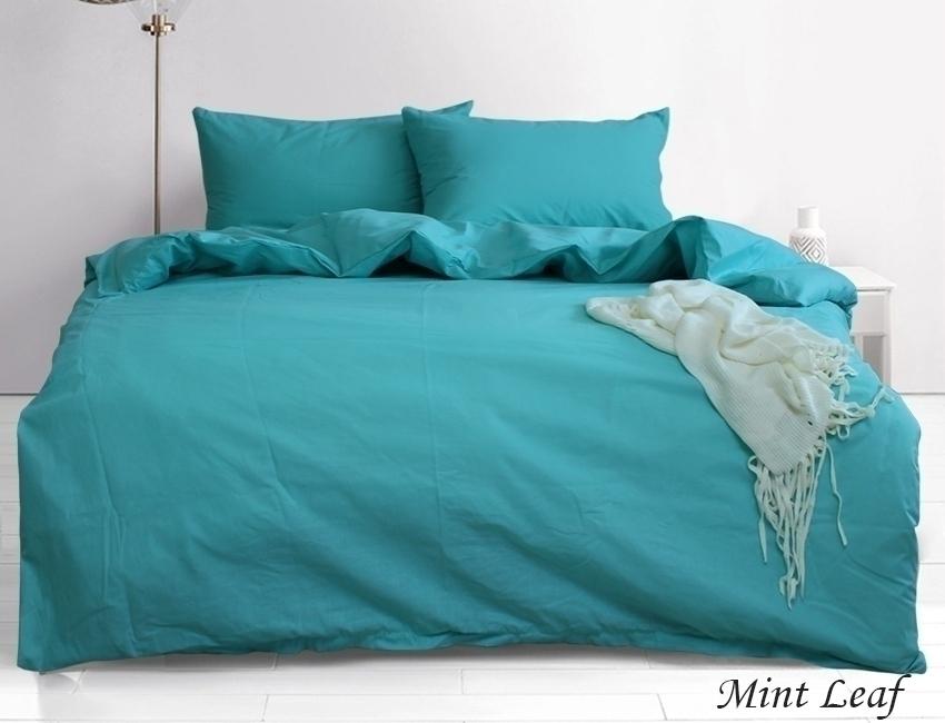 Комплект постельного белья TAGtekstil Mint Leaf евро наволочки 50x70 см