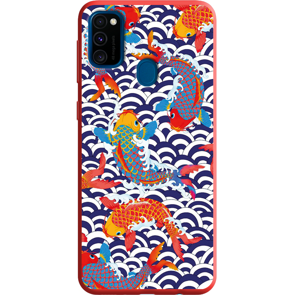 Чехол с рисунком Boxface Samsung M307 Galaxy M30s Koi Fish Красный силикон (38209-up2477-38660)