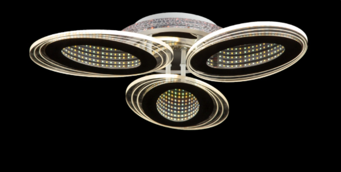 Светодиодная люстра LK28963/3 LED CR Белый/Хром (AN000813)