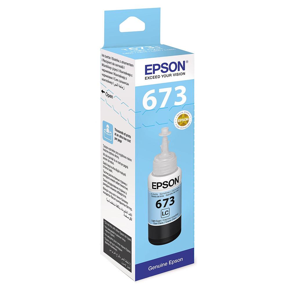 Чорнило для струменевого принтера Epson L800 Lig Cyan (C13T67354A) - фото 2