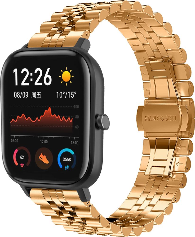 Браслет металлический Stech для Amazfit GTS Rose Gold (26974-27)
