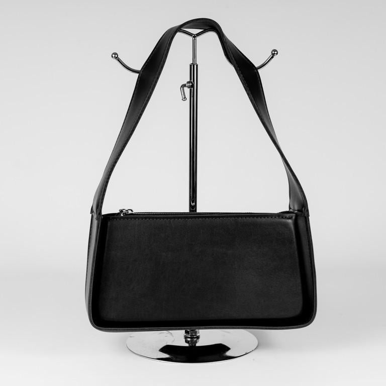 Сумка женская XENIA № 24-22 багет из глаткой экокожи Черный