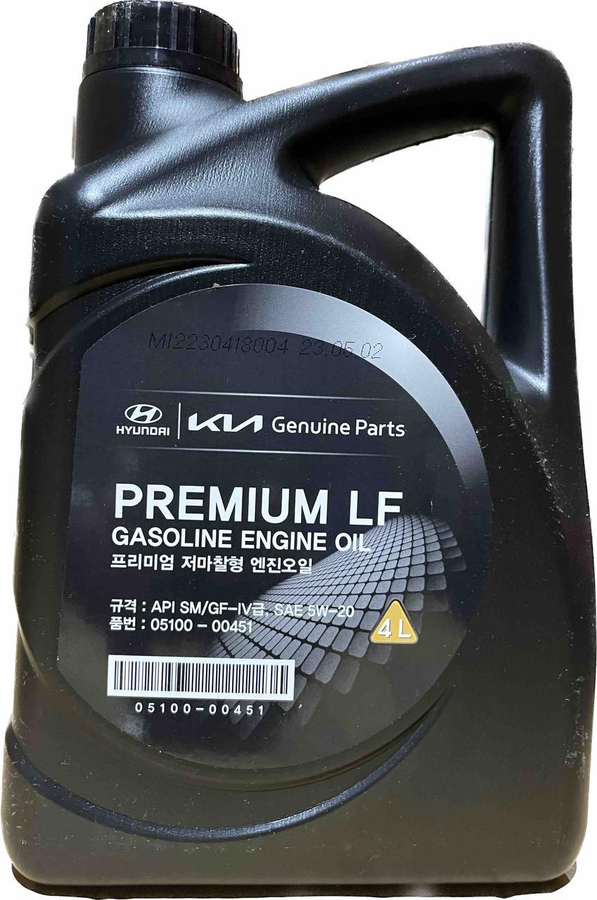 Моторное масло Mobis Premium LF SM 5W-20 4 л (0510000451)