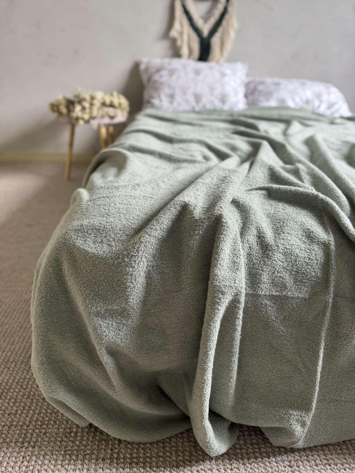 Простынь-покрывало махровое ZEINTEX MADEIRA хлопковое 150х220 см Бирюзовый (26991417) - фото 8 Простынь-покрывало махровое ZEINTEX MADEIRA хлопковое 150х220 см Бирюзовый (26991417) - фото 8