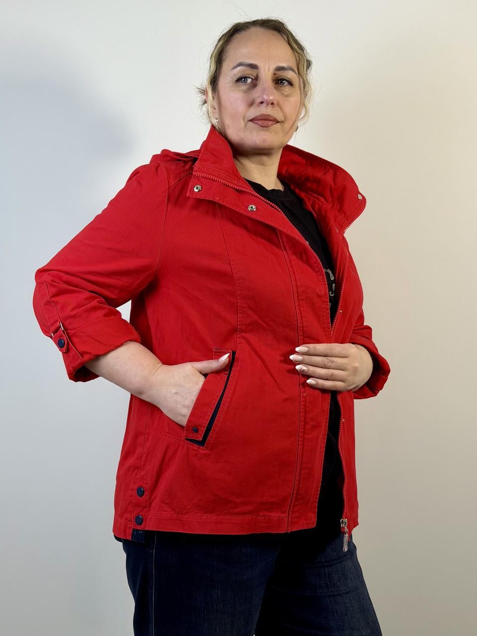 Куртка-ветровка BLD хлопчатобумажная 4XL Красный (1184/4xl) Куртка-ветровка BLD хлопчатобумажная 4XL Красный (1184/4xl)