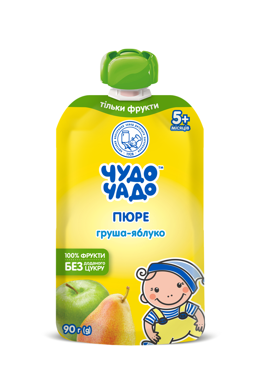 Дитяче пюре Чудо-Чадо Груша/яблуко без цукру 90 г DP (2325113878)