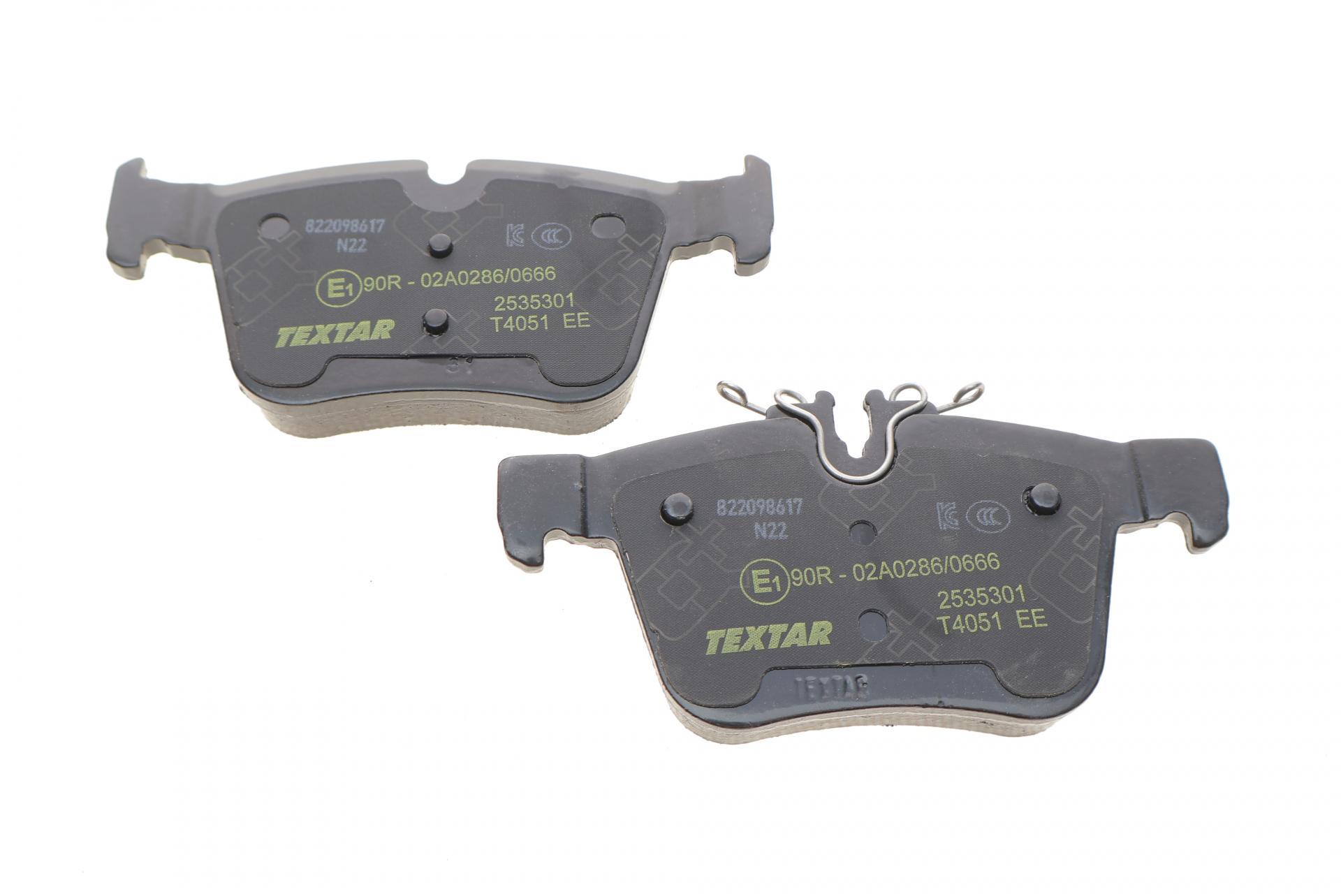 Колодки тормозные задние MB C-class W205/A205/S205/C205 14-Teves Q+ -2535301 TEXTAR