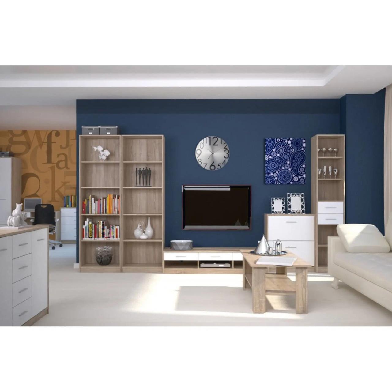 Пенал відкритий з ящиками Гербор Непо REG2S/40 Дуб сонома/Німфея альба (GRB-1308) - фото 4