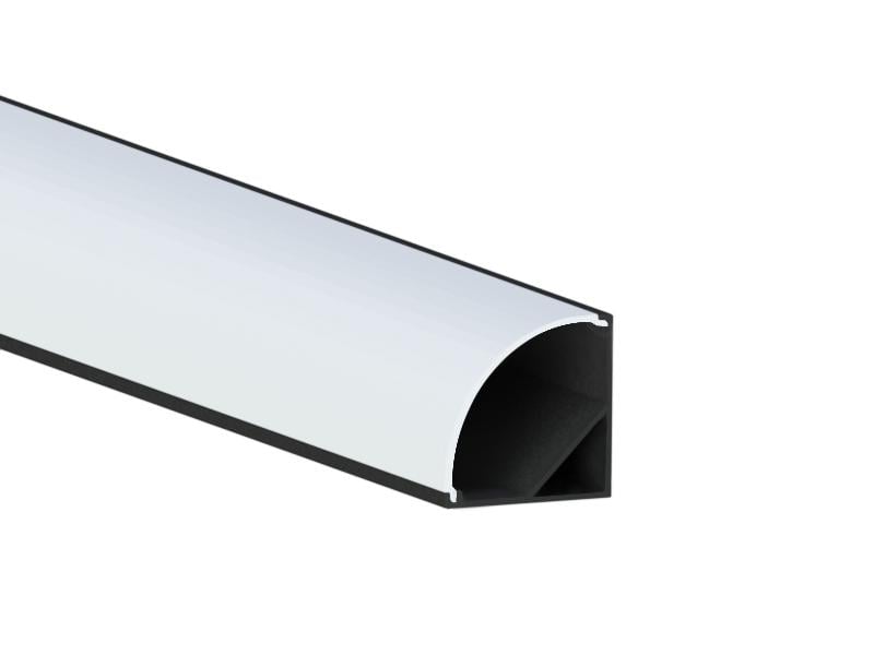 Профиль для светодиодной ленты, алюминий, высота 9,5 мм, длина 2500 мм, цвет молочный