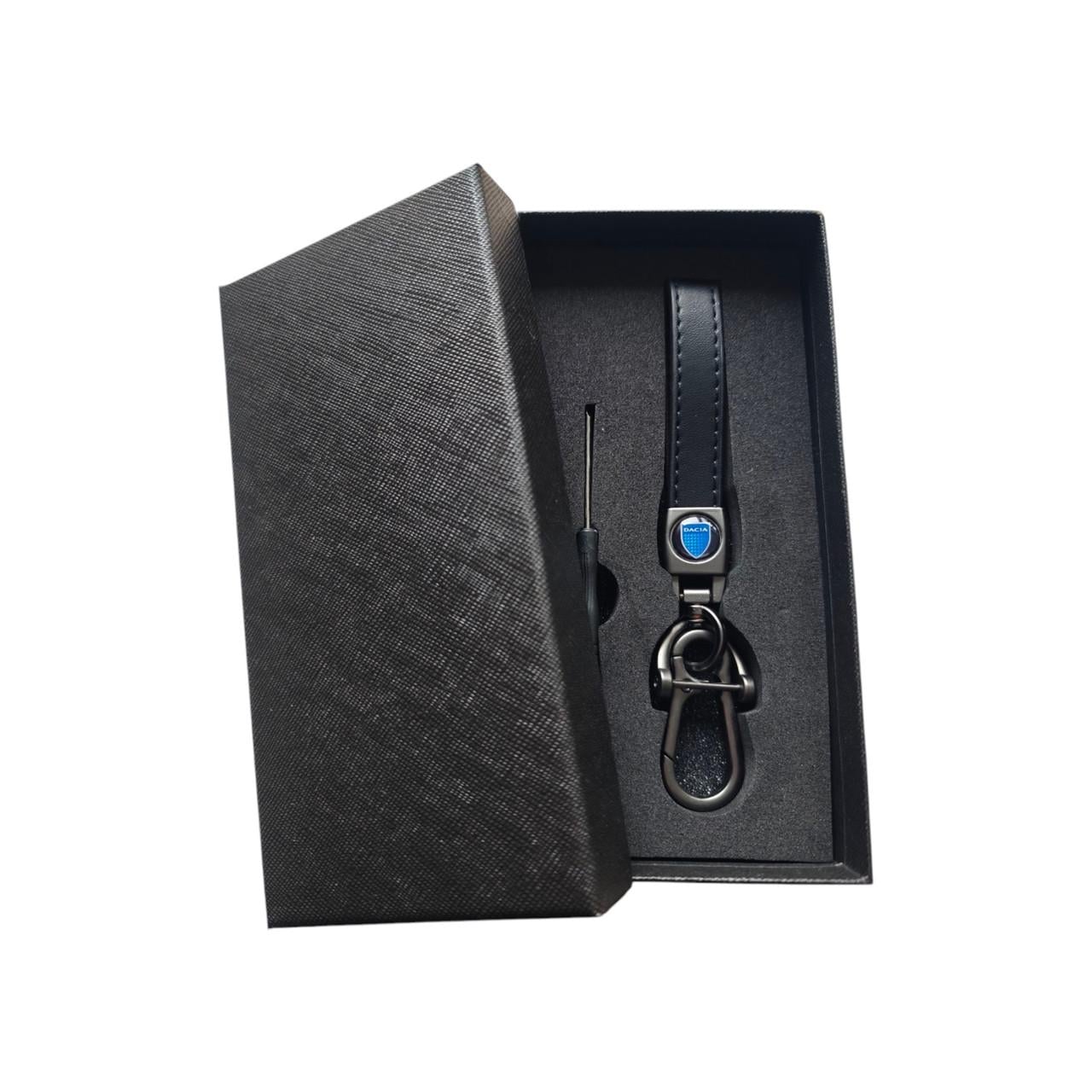 Брелок для автомобильных ключей Dacia blue мягкая кожа (2556930138)