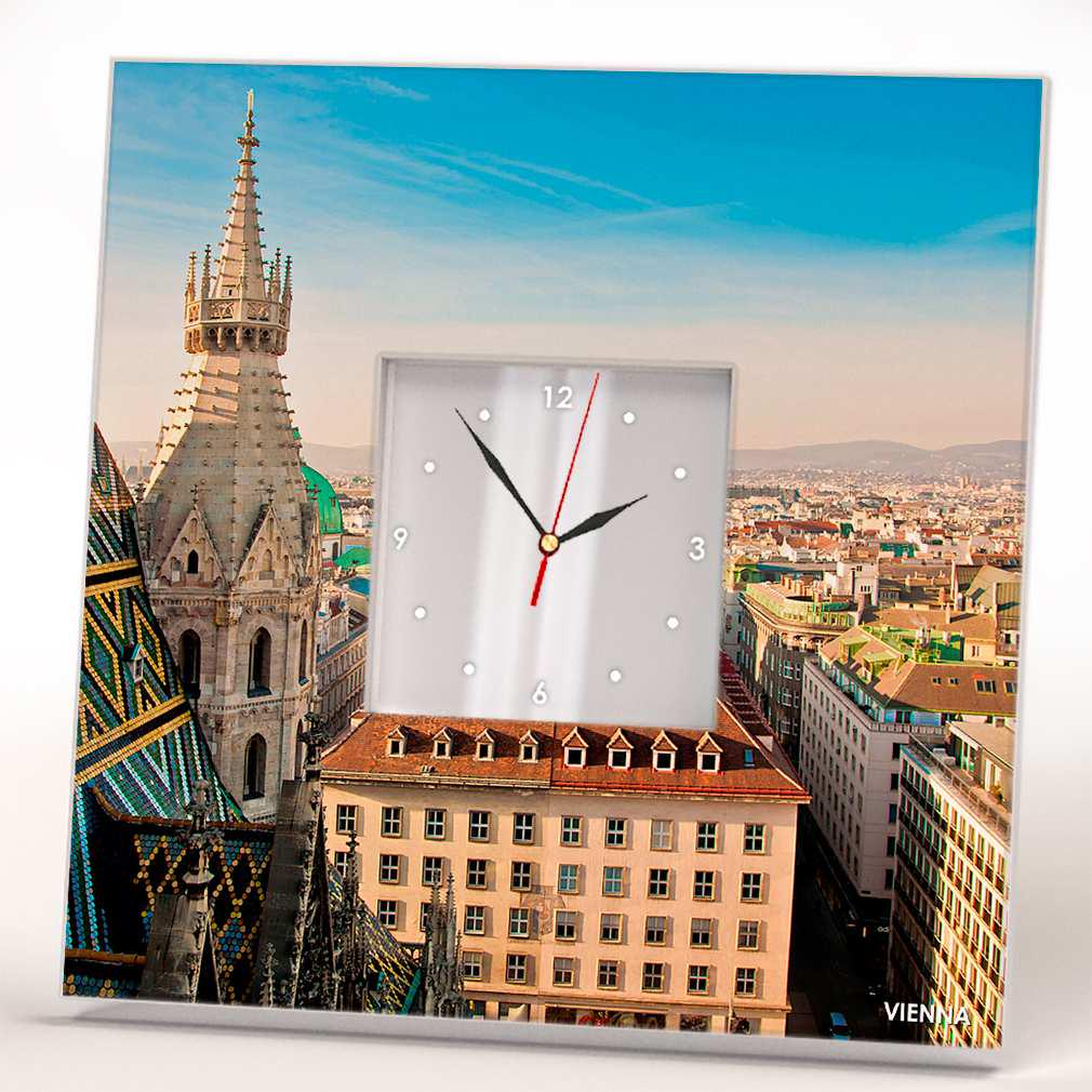 Часы настенные интерьерные WonderCloud Вена 260x260 мм (C04074)