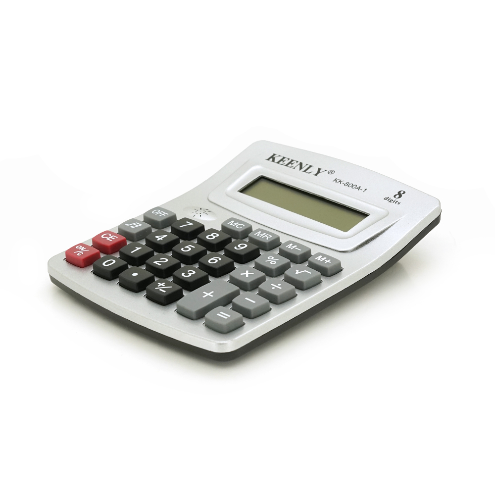 Калькулятор офісний KEENLY KK-800A-1 27 кнопок Сріблястий (26301797)