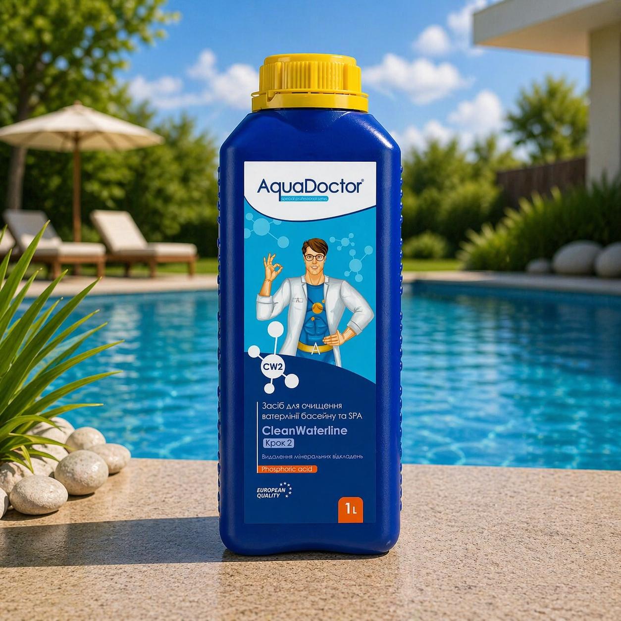 Средство для очистки ватерлинии AquaDoctor CG CleanGel Шаг 2 1 л (19518)