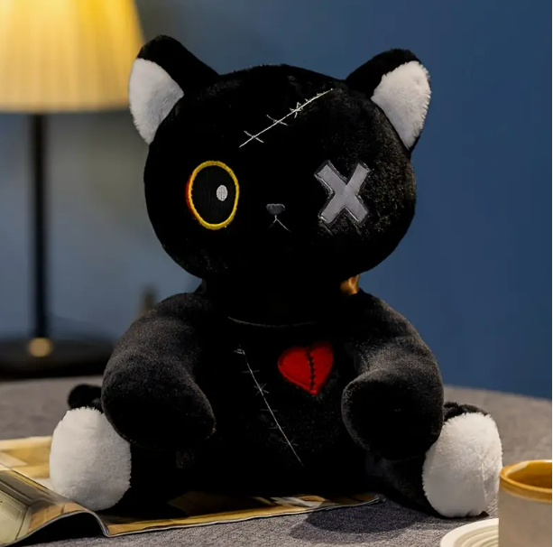 Мягкая игрушка для детей Готический Кот 21 см (2536892768)