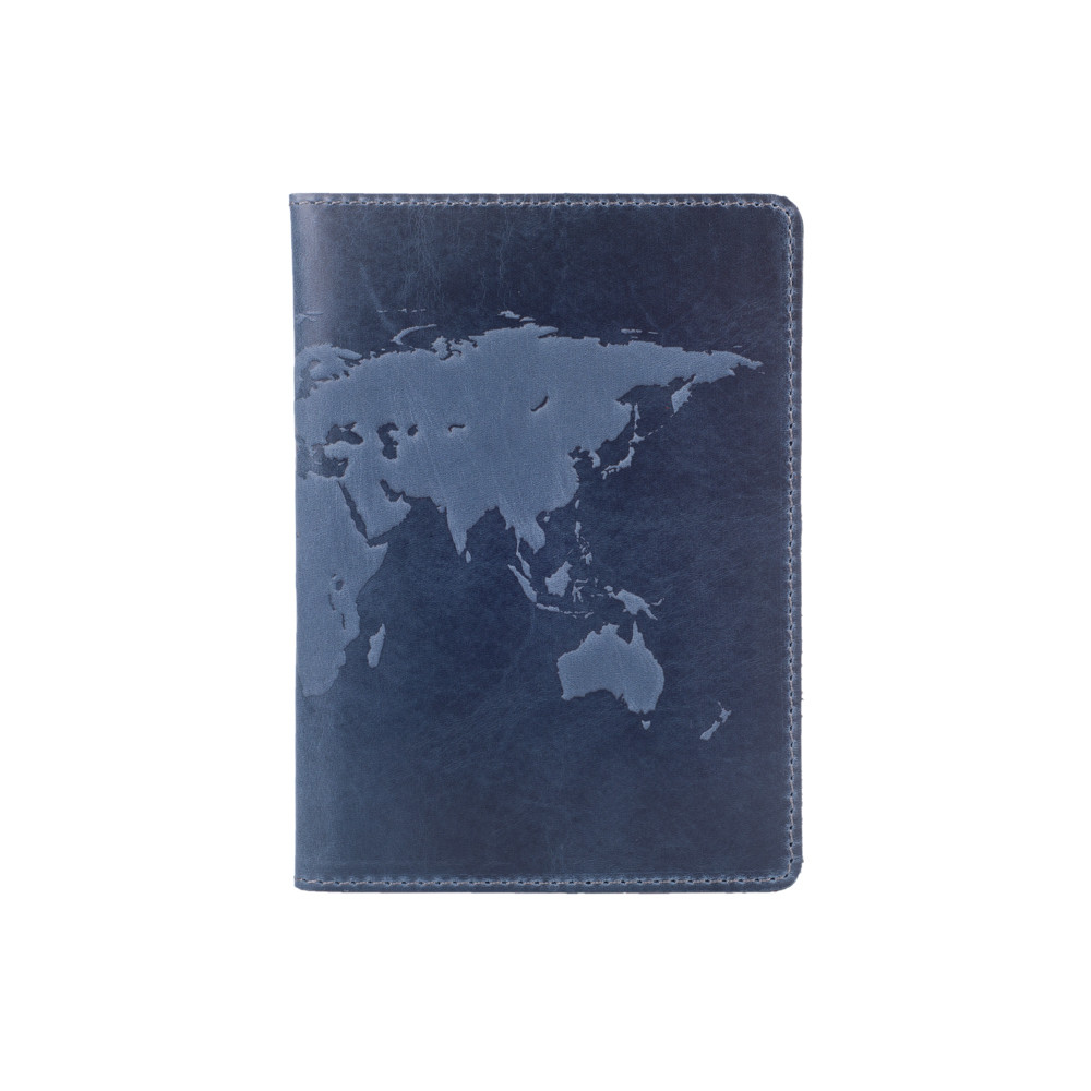 Обложка для паспорта коллекция World Map Голубой (PC-01-S18-4417-T001)