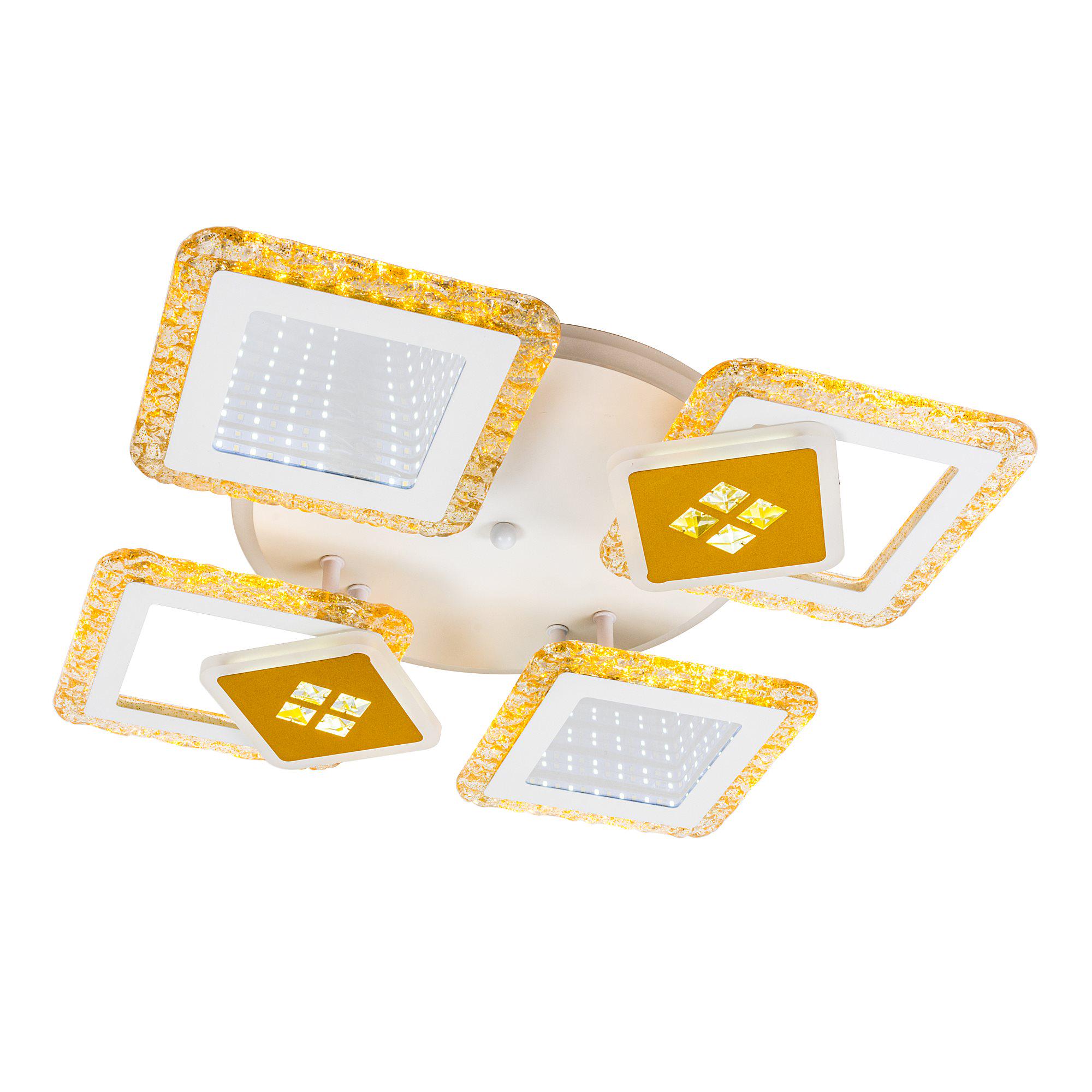 Люстра светодиодная с пультом Valeso V K39940-4+2+1 White/Gold (000036404) - фото 7