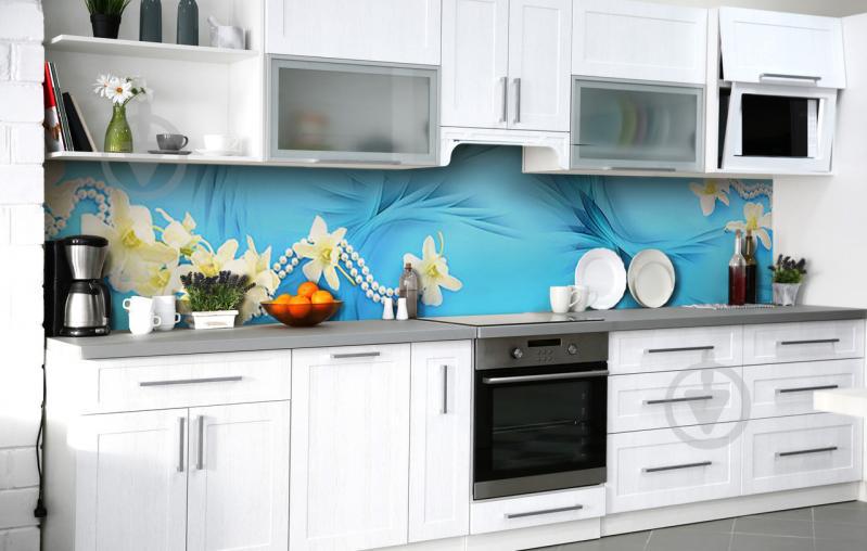 Скидали на кухню Zatarga «Намисто магнолії» 600х3000 мм вінілова 3Д наклейка кухонний фартух самоклеюча Скидали на кухню Zatarga «Намисто магнолії» 600х3000 мм вінілова 3Д наклейка кухонний фартух самоклеюча