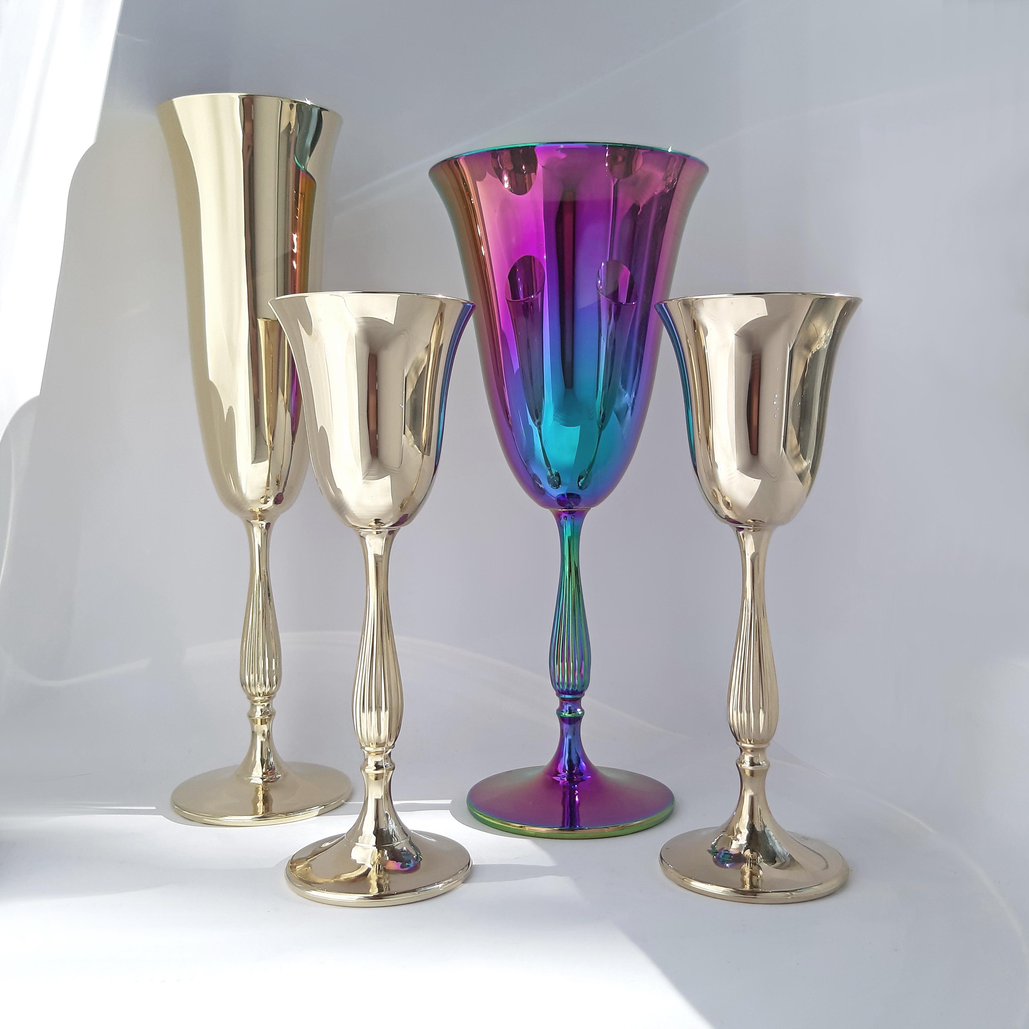 Набір келихів для шампанського Bohemia Fregata Antik 190 мл 6 шт. Золото (1SF58/190-2) - фото 7 Набір келихів для шампанського Bohemia Fregata Antik 190 мл 6 шт. Золото (1SF58/190-2) - фото 7