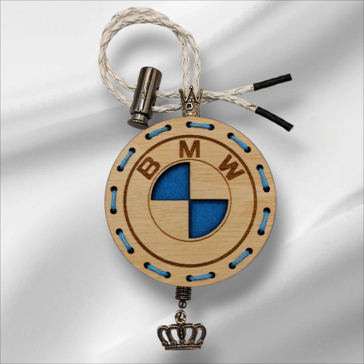 Ароматизатор для авто BMW из дерева/войлока и аромапарфюм 10 мл (27083367)