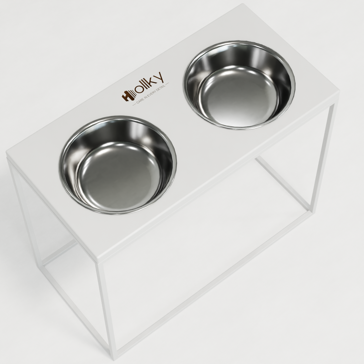 Миски на подставке для больших собак Hollky Base XL20 2х1,8 л (BXL40-522640-WHWH) - фото 3 Миски на подставке для больших собак Hollky Base XL20 2х1,8 л (BXL40-522640-WHWH) - фото 3