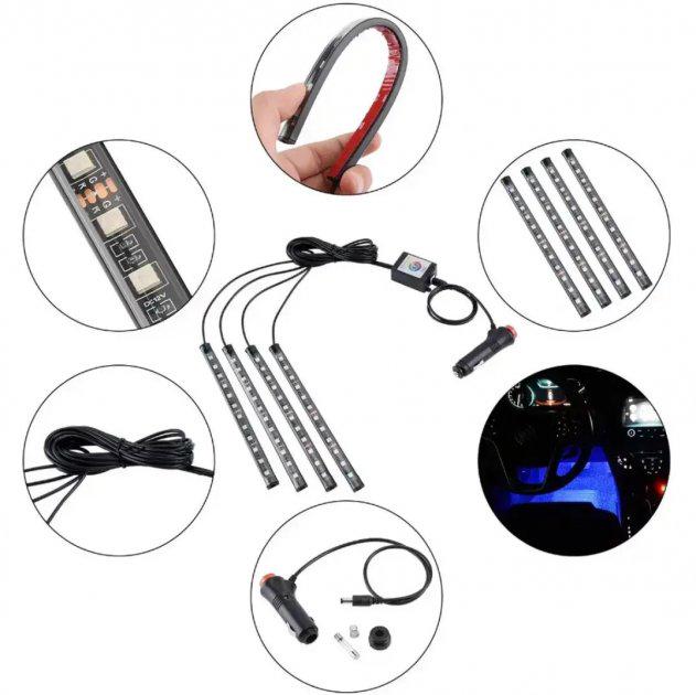 Підсвічування з мікрофоном універсальне RGB led APP з керуванням зі смартфона (01675) - фото 5 Підсвічування з мікрофоном універсальне RGB led APP з керуванням зі смартфона (01675) - фото 5