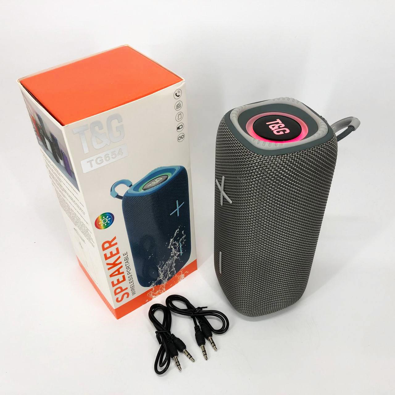 Колонка портативная с подсветкой TG654 8W Серый (463635) - фото 7 Колонка портативная с подсветкой TG654 8W Серый (463635) - фото 7