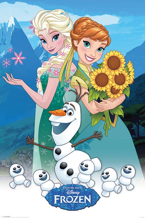 Постер плакат Холодное Сердце Лихорадка/Frozen Fever 61x91,5 см