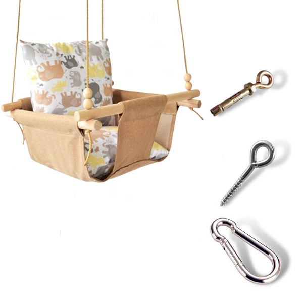 Дитяча гойдалка Infancy Слоники Бежевий (10142297)