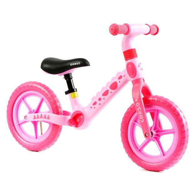 Біговел Corso нейлонова рама і вилка колеса EVA 12" Рожевий (33280732)