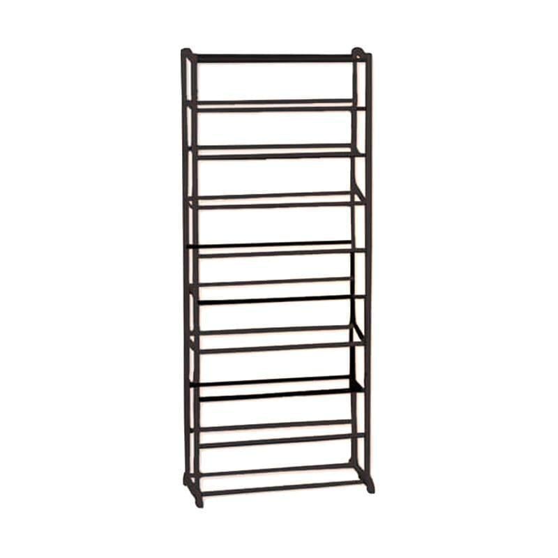 Полиця для взуття органайзер Amazing Shoe Rack на 30 пар взуття з 10 полицями Чорний - фото 2 Полиця для взуття органайзер Amazing Shoe Rack на 30 пар взуття з 10 полицями Чорний - фото 2