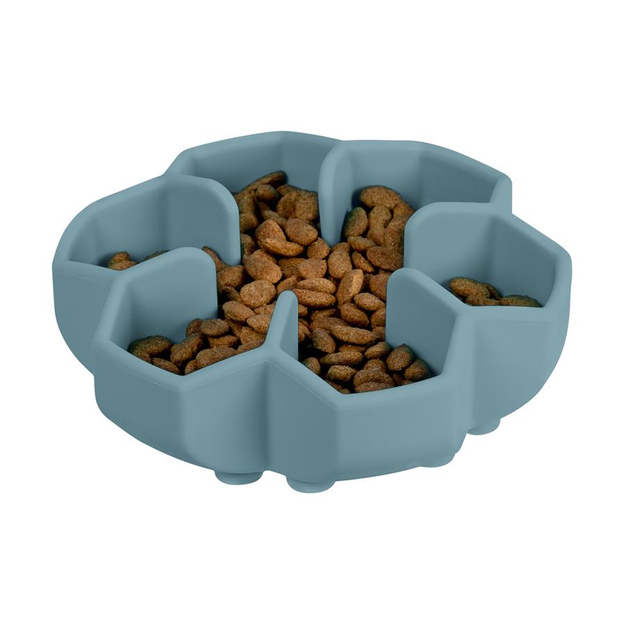 Миска силіконова Waudog для повільного годування котів собак 750 мл Grey (235411) - фото 4