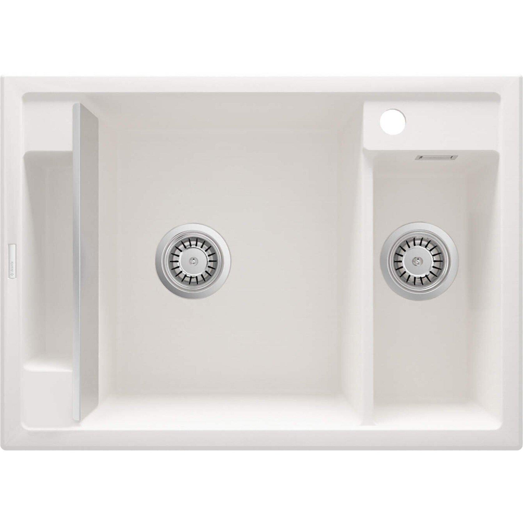 Мойка кухонная Deante ZRM_A503 гранитная прямоугольная 690x500 мм Белый (25971335)