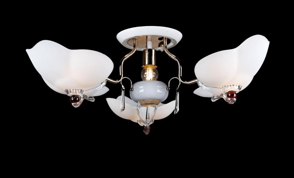 Люстра с плафонами Ray L9272/3+1 FGD+ZWT (IR005932) Люстра с плафонами Ray L9272/3+1 FGD+ZWT (IR005932)