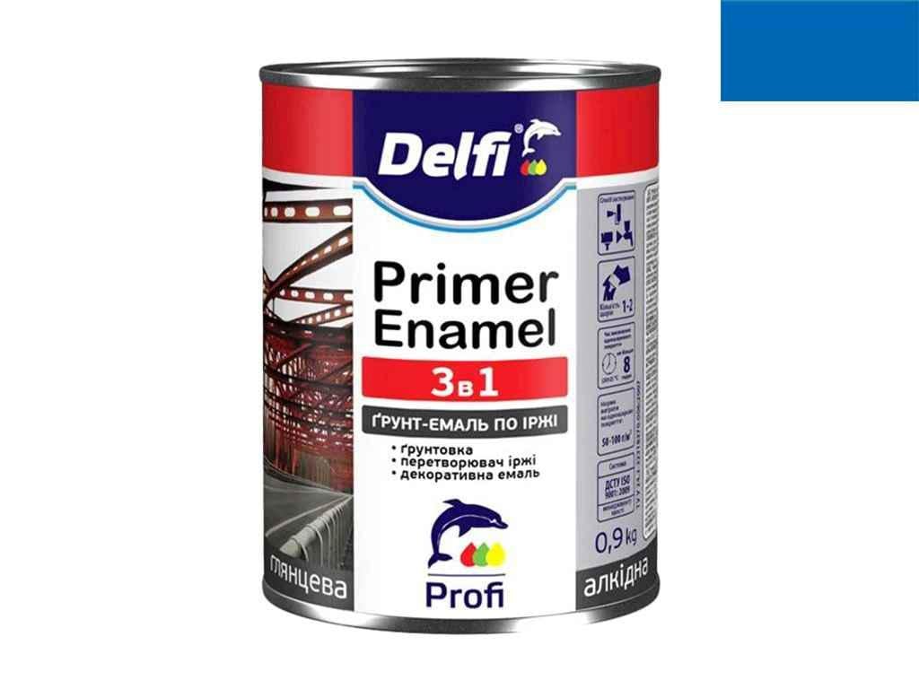 Грунт-емаль Delfi по іржі 3в1 900 г Синій (606663)
