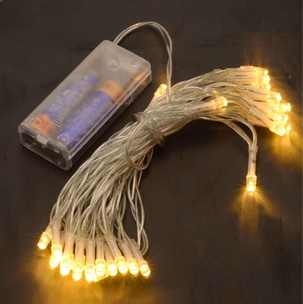 Светодиодная гирлянда нить на батарейках 3 м 30LED статический и динамический режимы Теплый белый Светодиодная гирлянда нить на батарейках 3 м 30LED статический и динамический режимы Теплый белый