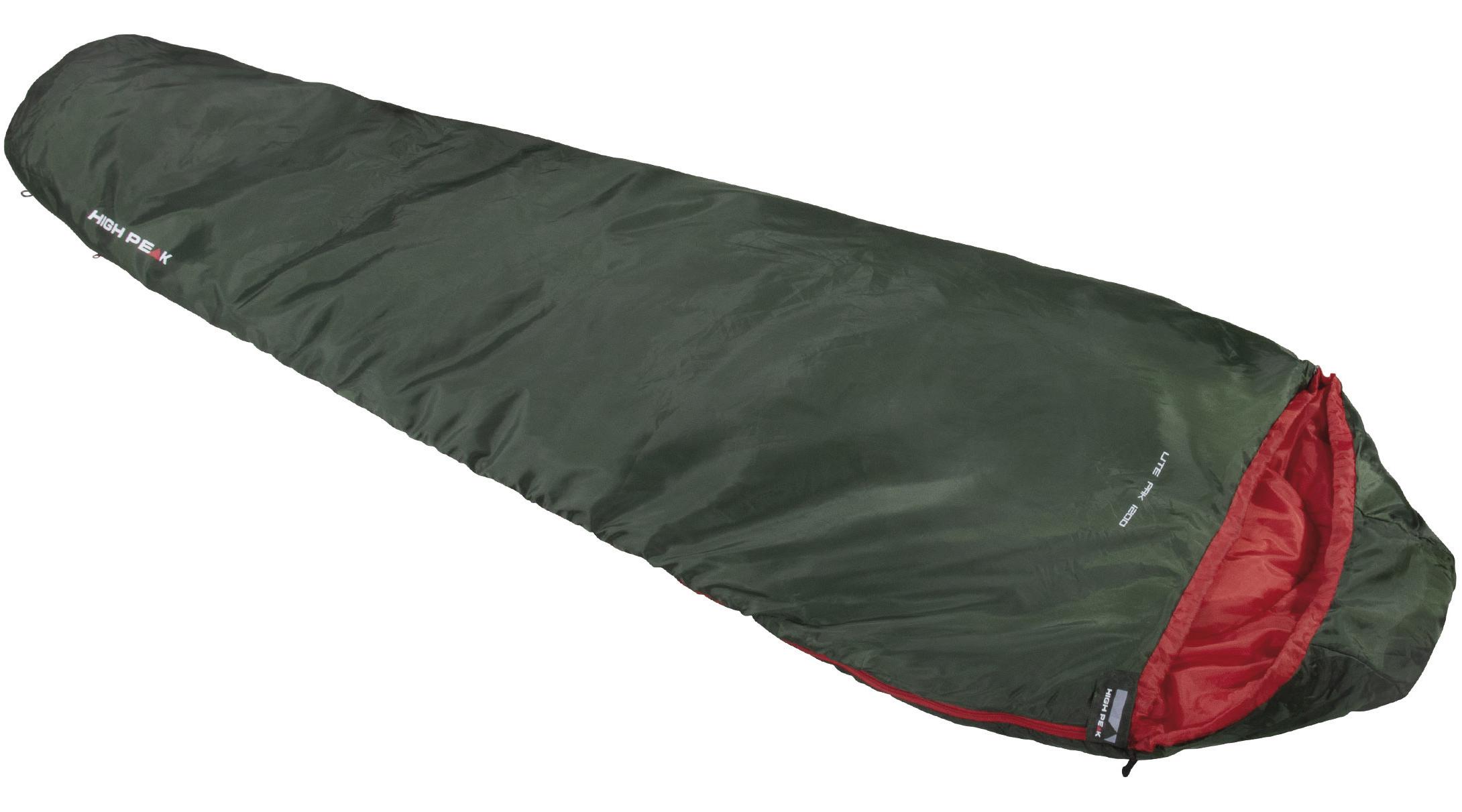 Спальний мішок High Peak Lite Pak 1200/+6°C Green/Red Left (23263)
