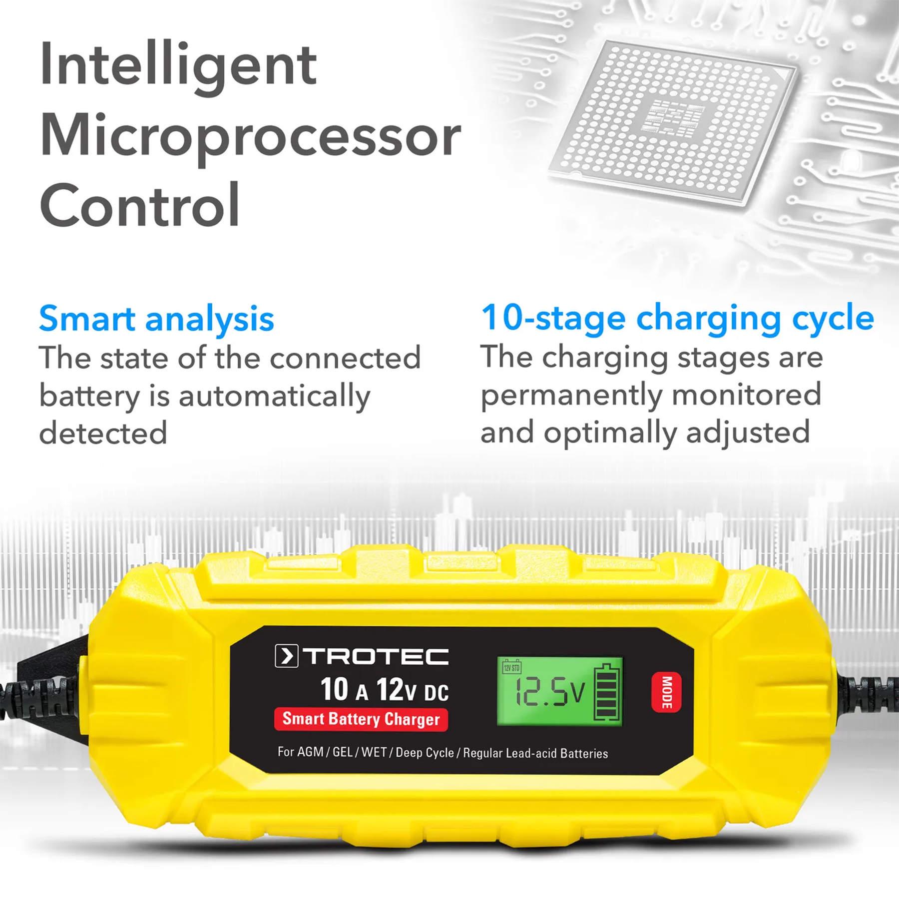 Зарядное устройство для автомобильного аккумулятора Trotec PBCS 10A/12V 4-200Ah (4675000015) - фото 15 Зарядное устройство для автомобильного аккумулятора Trotec PBCS 10A/12V 4-200Ah (4675000015) - фото 15