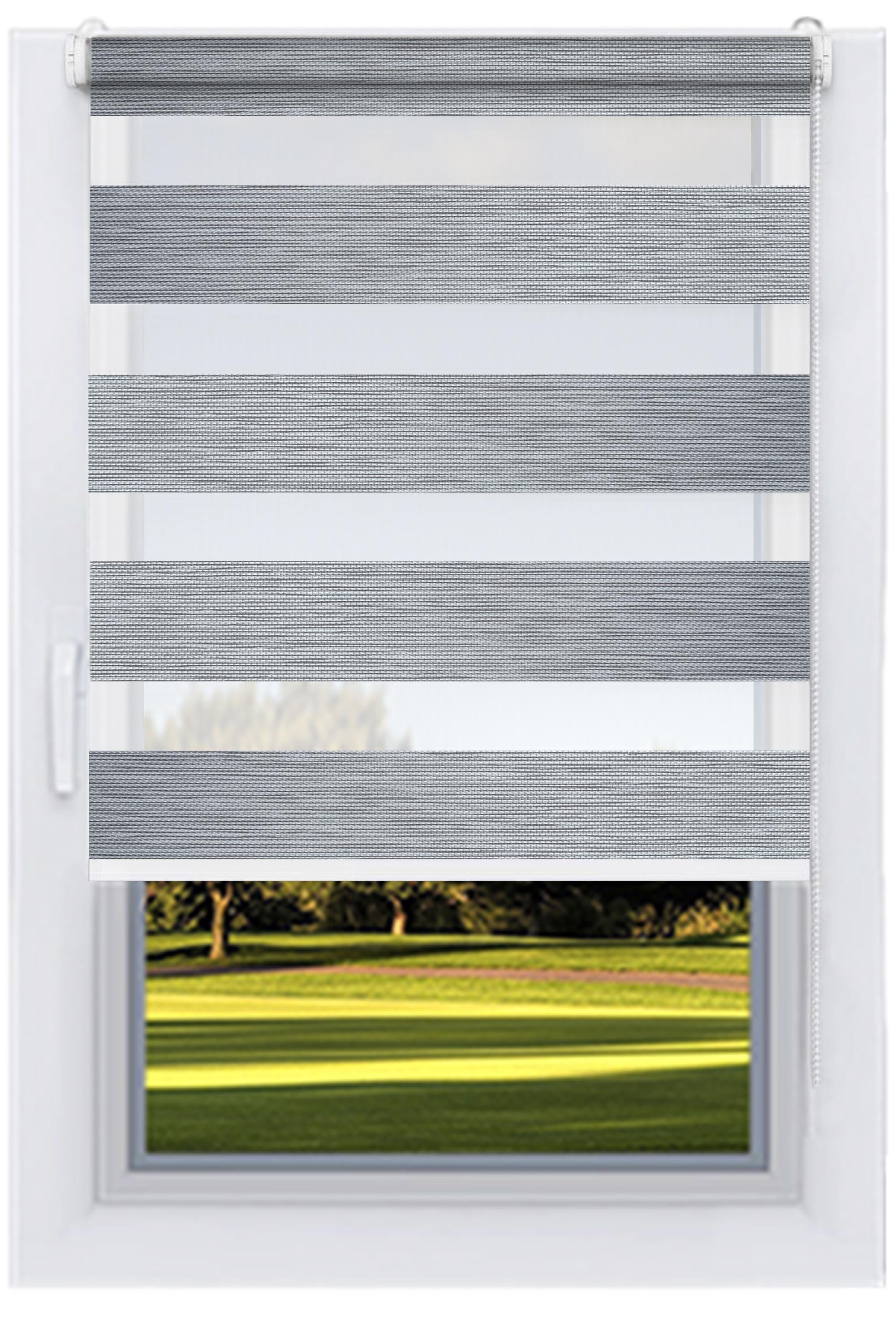 Ролета тканевая Decolux 62х160 см Монет Серый