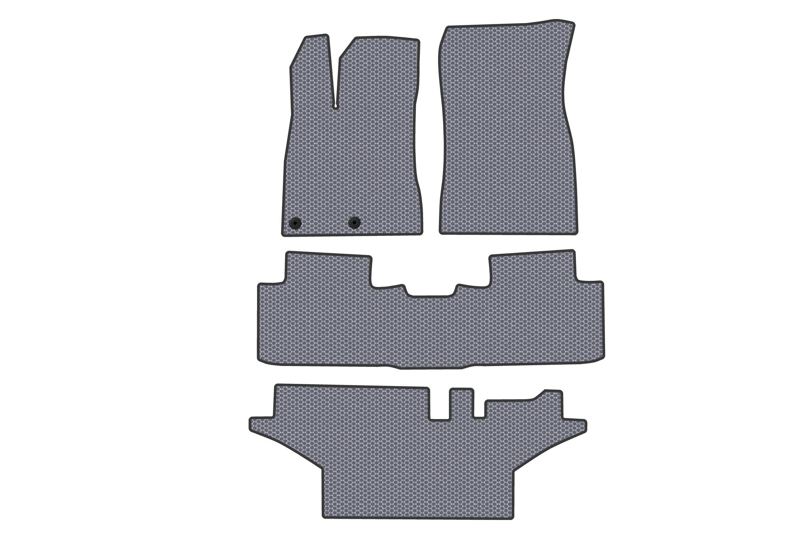 Коврики резиновые Digital Designs Carsuit 3 ряда для Peugeot 5008 2024- г. Серый (187077)