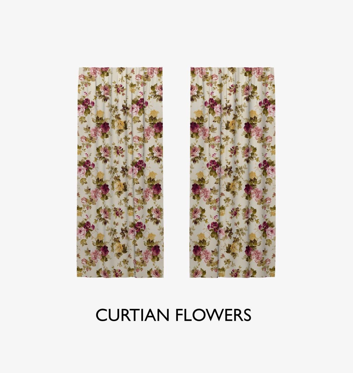 Шторы хлопковые BIG YETI Цветы 180х270 см Шторы хлопковые BIG YETI Цветы 180х270 см