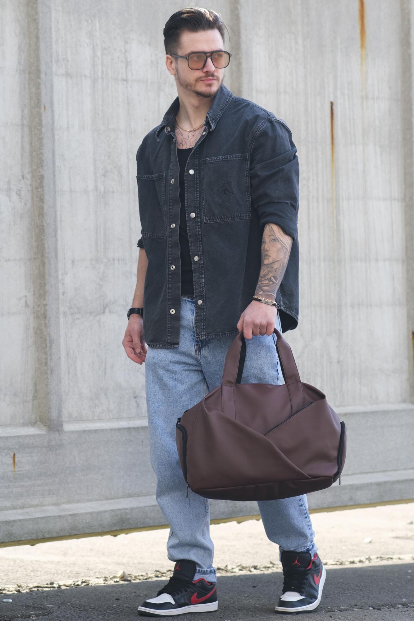 Сумка мужская Without Gym дорожная багажная Brown (8049530)