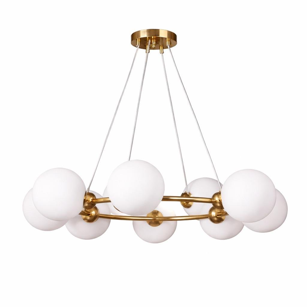 Люстра Прометей 9-N2938/8P CP copper/White ball (2814660625)