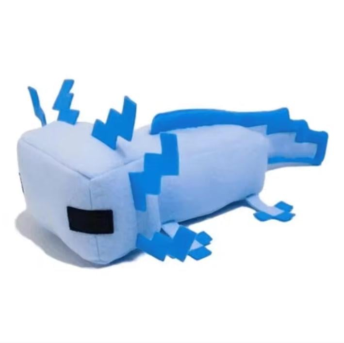 Игрушка мягкая Саламандра Аксолотль Майнкрафт 30 см Голубой