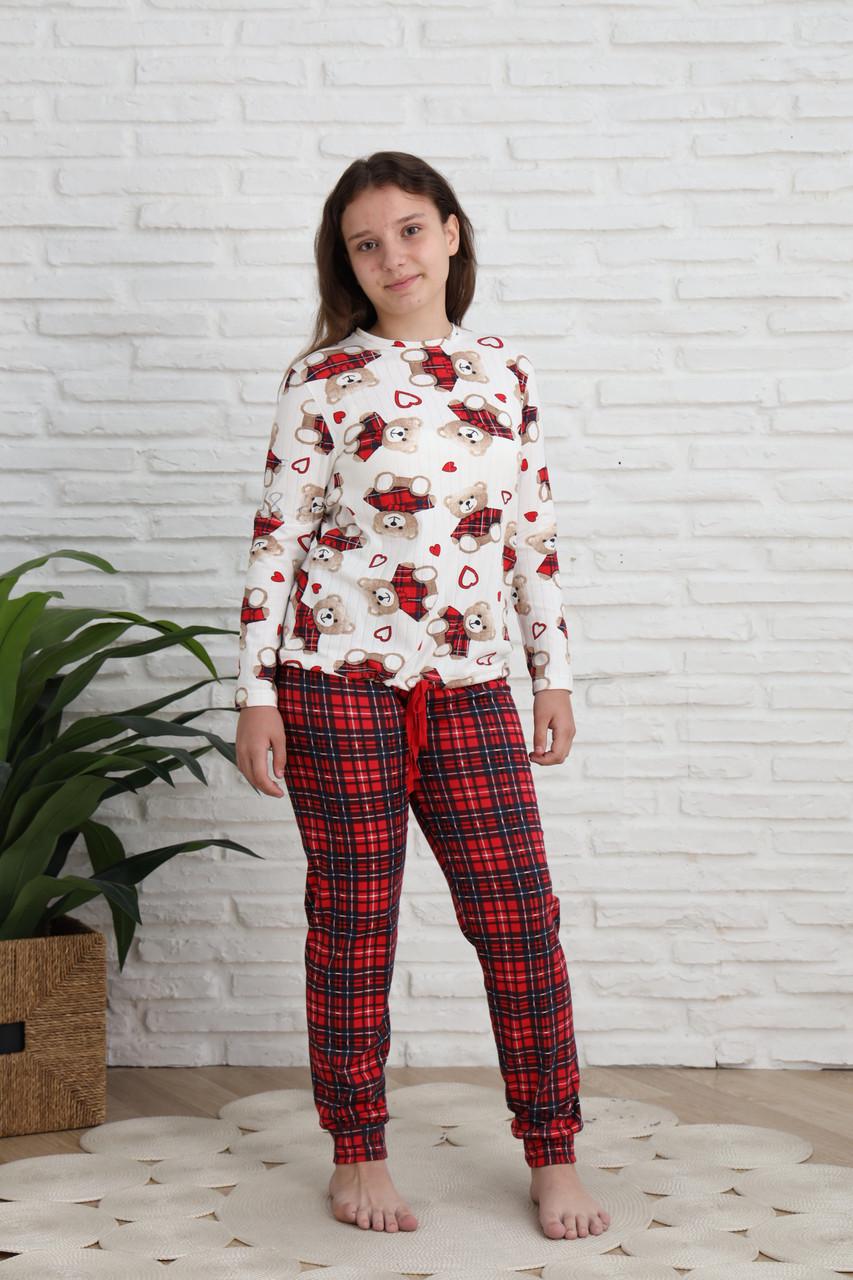 Пижама для девочки Nicoletta Медведи 95258k Family look 12-13 лет Разноцветный